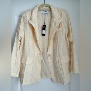 Fashion nova fray oversized blazer